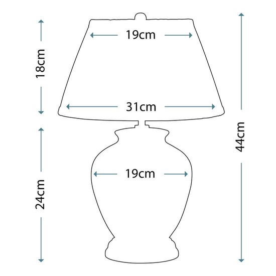 Elstead Yellow Flowers Tischleuchte E27 Gelb und Violett Creme, Made in UK