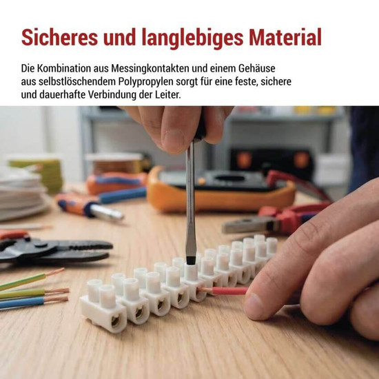 Emos Lüsterklemme 12-fach 2,5-4mm² 32A PP Weiß A4101