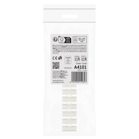 Emos Lüsterklemme 12-fach 2,5-4mm² 32A PP Weiß A4101