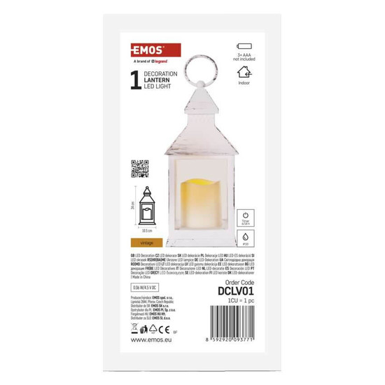 Emos LED Dekoleuchte 0,06W 10,5x24cm DCLV01