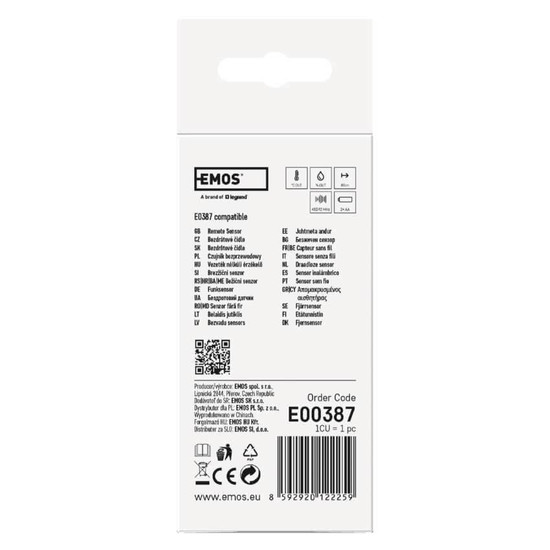 Emos Funksensor für E0387 E8614 E0352 u.a. 80m E00387