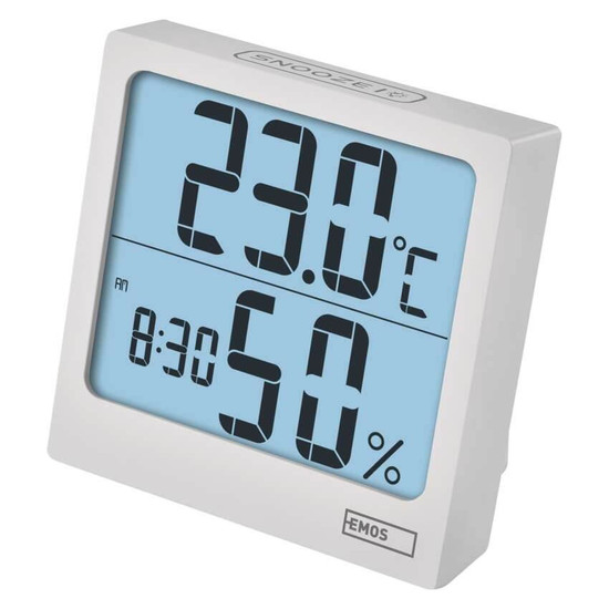 Emos Digitales Thermometer mit Hygrometer und Wecker E0114N