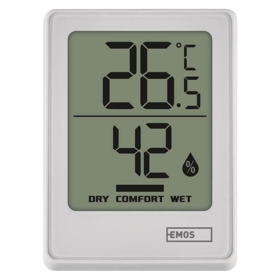 Emos Digitales Thermometer mit Hygrometer Funk-Sensor Magnethalterung E0345