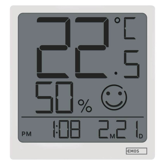 Emos Digitales Thermometer mit Hygrometer und Datum E0522