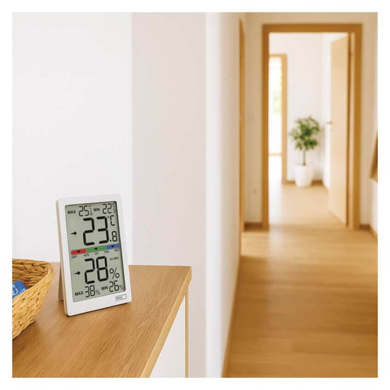 Emos Digitales Thermometer für Innenraum mit Hygrometer E0558