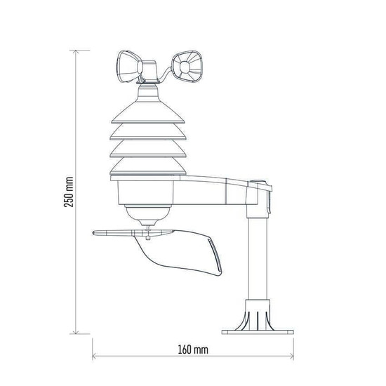 Emos Funksensor Windmesser für E6016 433MHz 100m E06016