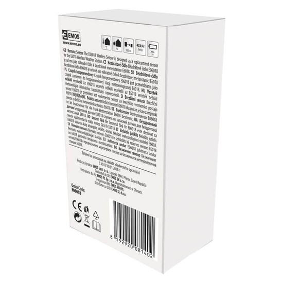 Emos Funksensor für E6018 E6016 433MHz 100m E06018