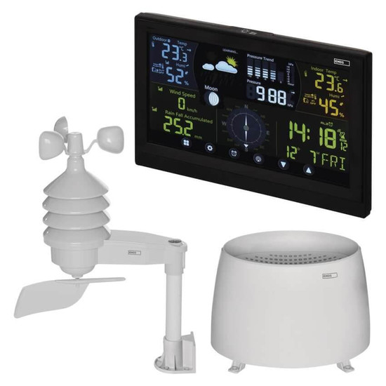 Emos Wetterstation mit Barometer und Windmesser bis 100m E6016