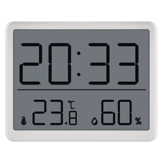 Emos Digitales Thermometer mit Hygrometer Funk-Sensor Wecker Datum E6210