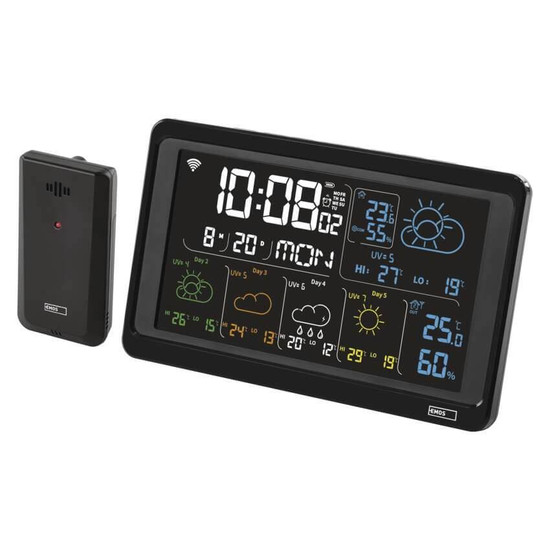 Emos Wetterstation GoSmart WiFi bis 3 Sensoren 80m E8610