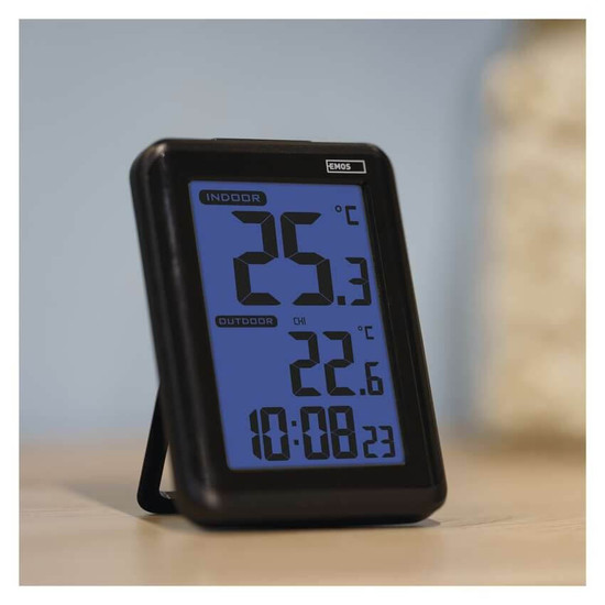 Emos Digitales Thermometer mit Funk-Sensor Wecker bis 50m E8636