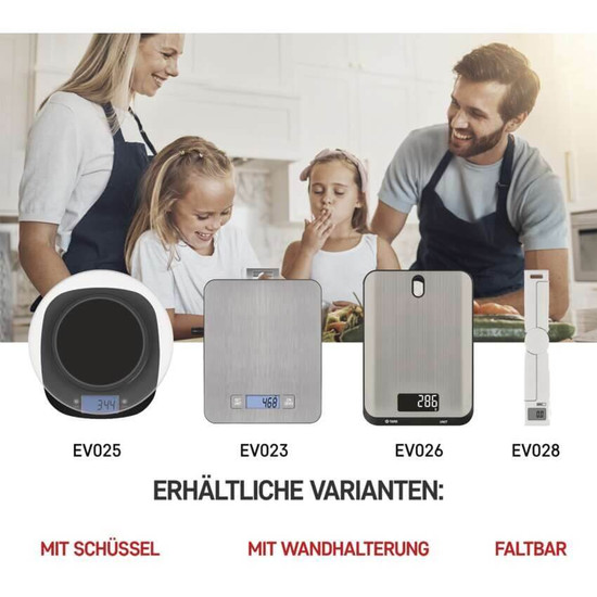 Emos Küchenwaage 15kg 1g Edelstahl Silber EV023