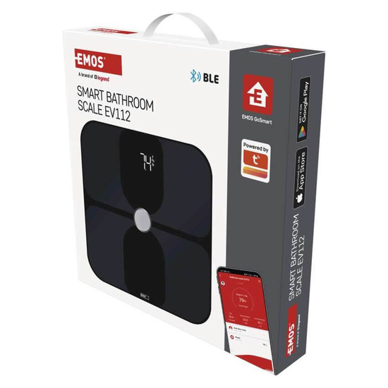 Emos Personenwaage GoSmart Bluetooth 180kg BMI 10 Nutzer EV112