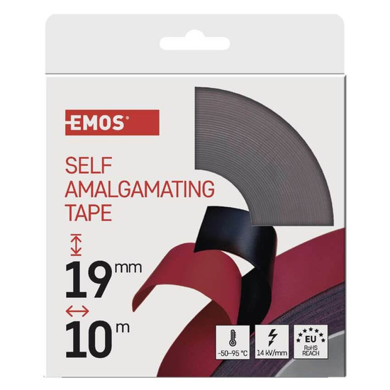 Emos Klebeband selbstverschweißend 19mm 10m Schwarz F51912