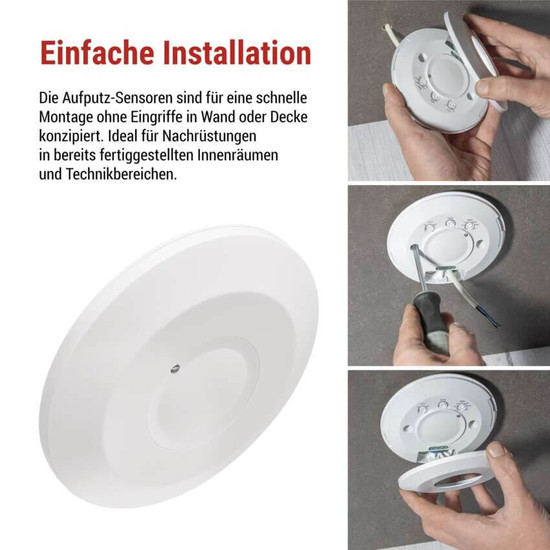 Emos Bewegungsmelder Mikrowelle 8m 2000W Weiß GS21111