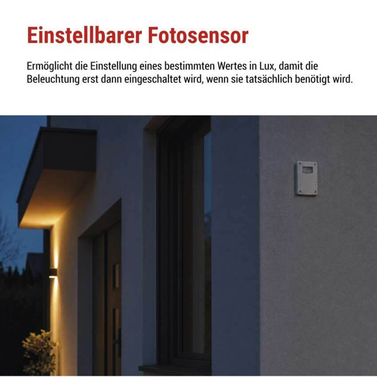 Emos Dämmerungssensor Dämmerungssensor 1800W IP65 Weiß GS41151