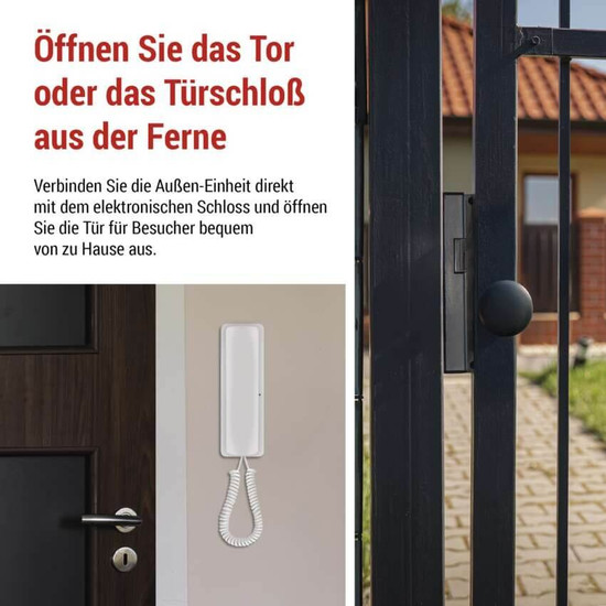 Emos Türsprechanlage kabellos 1 Teilnehmer Netzbetrieb Weiß H1088
