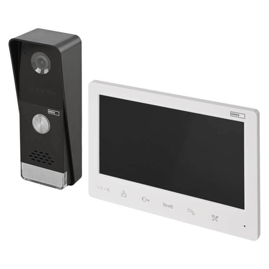 Emos Video-Türsprechanlage EM-LS07HD Set 7 Zoll 16 Melodien Weiß H2020