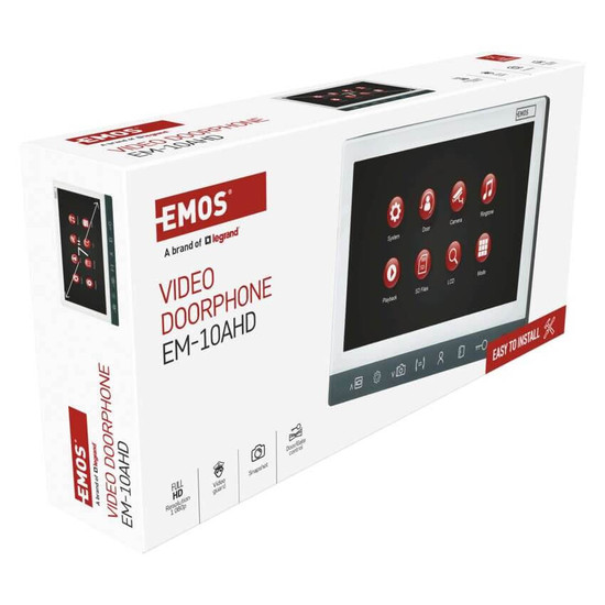 Emos Innenstation Monitor EM-10AHD 7 Zoll LCD Silber H3015