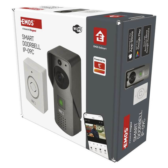 Emos Video-Türklingel GoSmart IP-09C WiFi Netzteil IP44 H4031