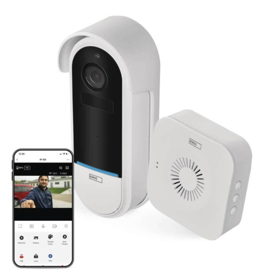 Emos Video-Türklingel GoSmart IP-15S WiFi Akku IP65 H4032