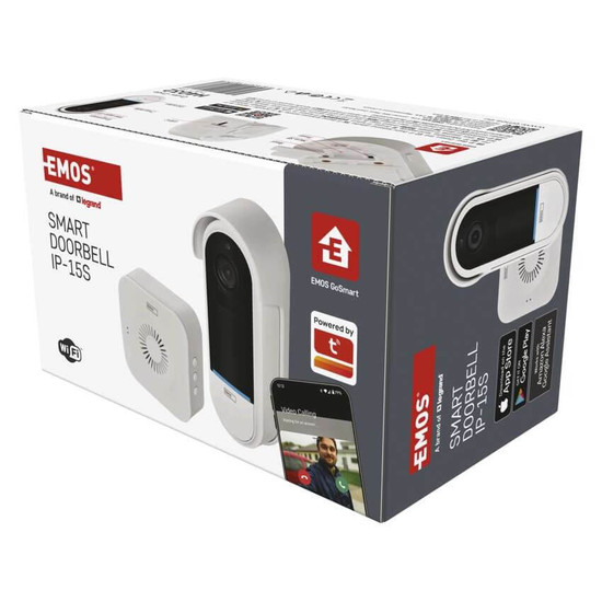 Emos Video-Türklingel GoSmart IP-15S WiFi Akku IP65 H4032
