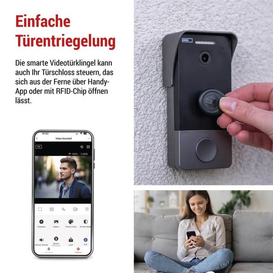 Emos Video-Türklingel GoSmart IP-20PoE PoE 160° IP44 H4033
