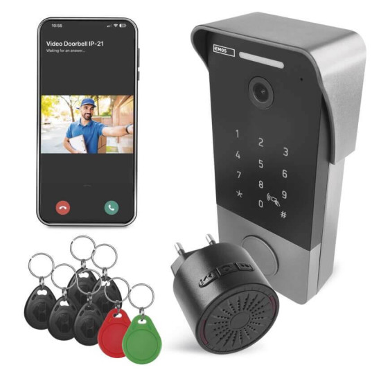 Emos Video-Türklingel GoSmart IP-21PoE mit Keypad PoE IP44 H4034