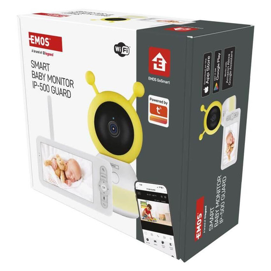 Emos IP-Kamera GoSmart IP-500 GUARD Babyphone mit Monitor H4052