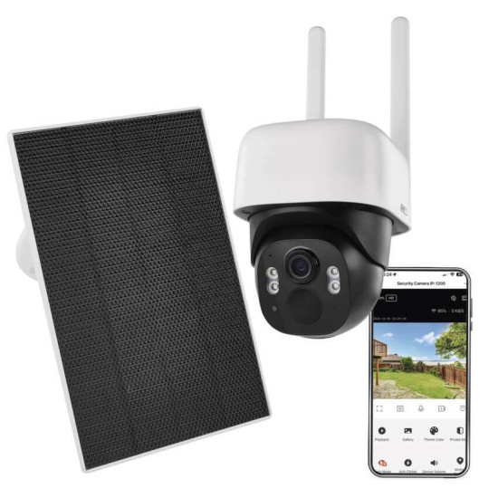 Emos IP-Kamera GoSmart IP-1200 WASP Solarpanel Akku H4067