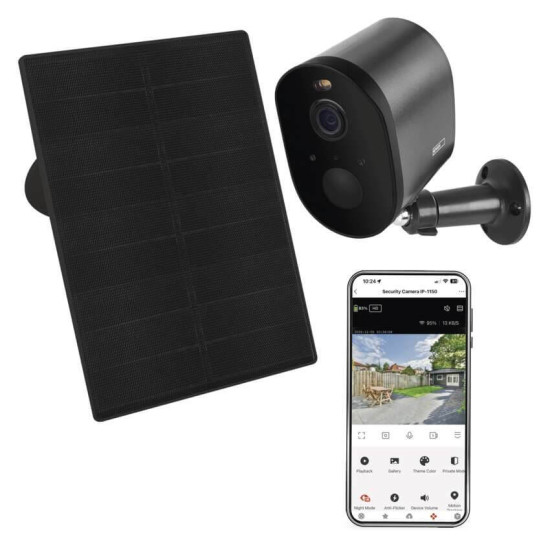 Emos IP-Kamera GoSmart IP-1150G SNAP Solarpanel Akku H4173