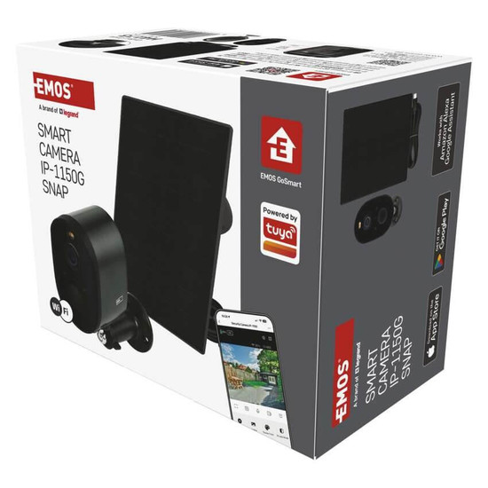Emos IP-Kamera GoSmart IP-1150G SNAP Solarpanel Akku H4173