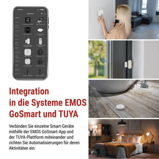 Emos GoSmart ZigBee Gateway IP-2000Z WiFi Bluetooth 128 Geräte H5002