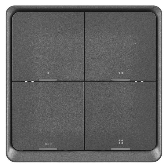 Emos GoSmart Portabler Szenenschalter IP-2004ZB ZigBee 3.0 4 Tasten Schwarz H5016
