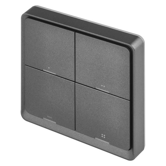 Emos GoSmart Portabler Szenenschalter IP-2004ZB ZigBee 3.0 4 Tasten Schwarz H5016