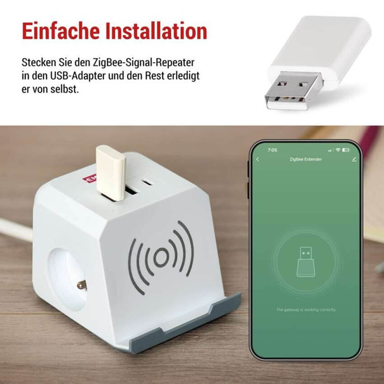 Emos GoSmart Signalverlängerung IP-2213Z ZigBee Repeater H5022