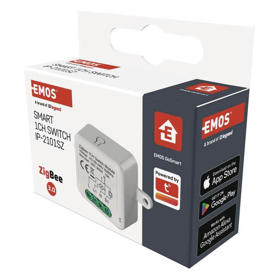Emos GoSmart Schaltmodul IP-2101SZ ZigBee 1-Kanal mit N-Draht H5101