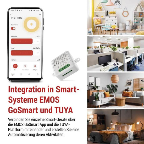 Emos GoSmart Dimm-Modul IP-2111DZ ZigBee 1-Kanal H5107