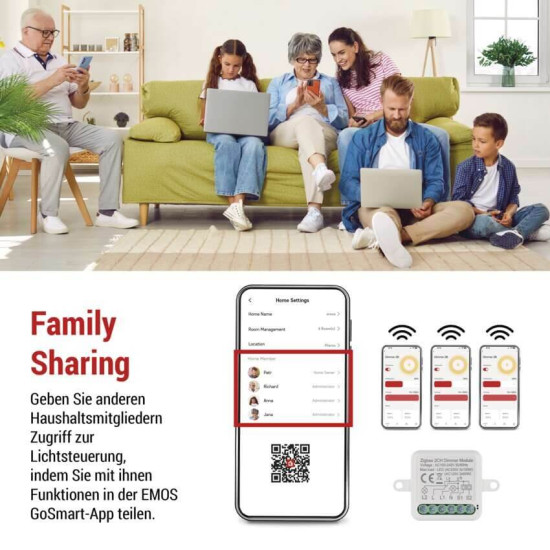 Emos GoSmart Dimm-Modul IP-2112DZ ZigBee 2-Kanal H5108