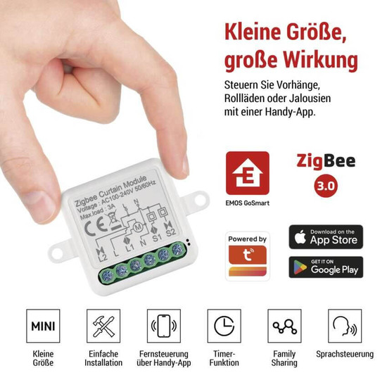 Emos GoSmart Motormodul IP-2121CZ ZigBee 1-Kanal H5109