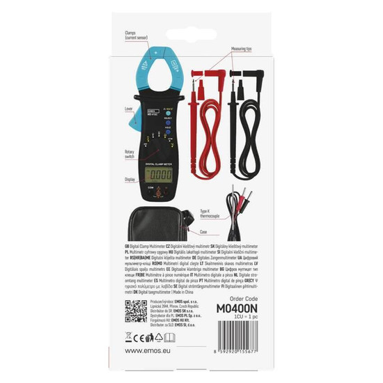 Emos Multimeter 600V 400A Zangenmultimeter MD-410C M0400N