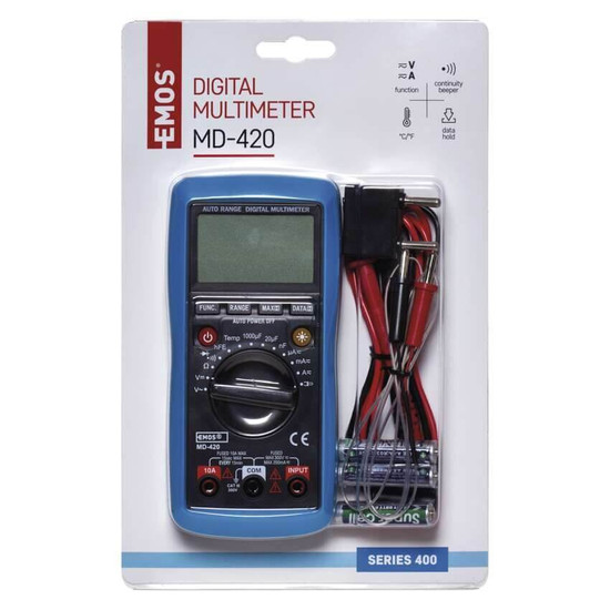 Emos Multimeter MD-420 300V 10A mit Zangenfunktion M0420