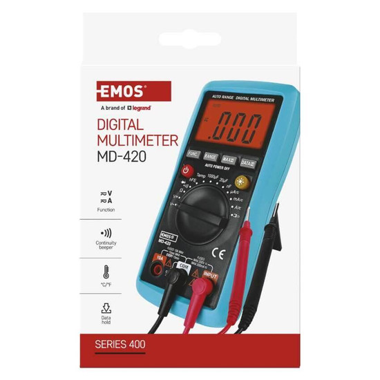 Emos Multimeter 300V 10A MD-420 mit Zangenfunktion M0420N
