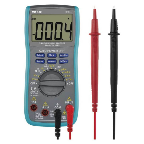 Emos Multimeter MD-430 1000V 10A mit Transistortest M0430