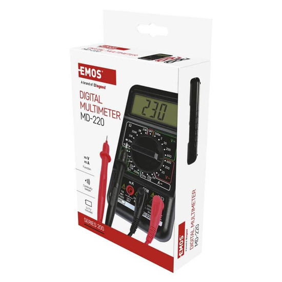 Emos Multimeter MD-220 600V 10A mit Transistortest M2092N