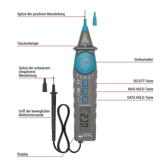 Emos Multimeter 600V 200mA MD-300 automatisch M3216N