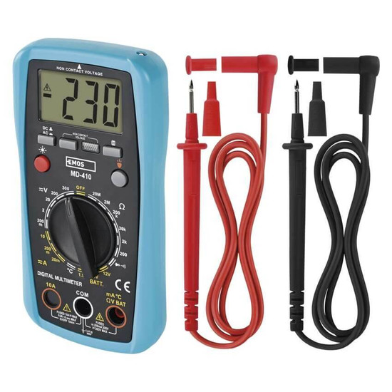 Emos Multimeter 300V 10A MD-410 mit Temperaturmessung M3691N