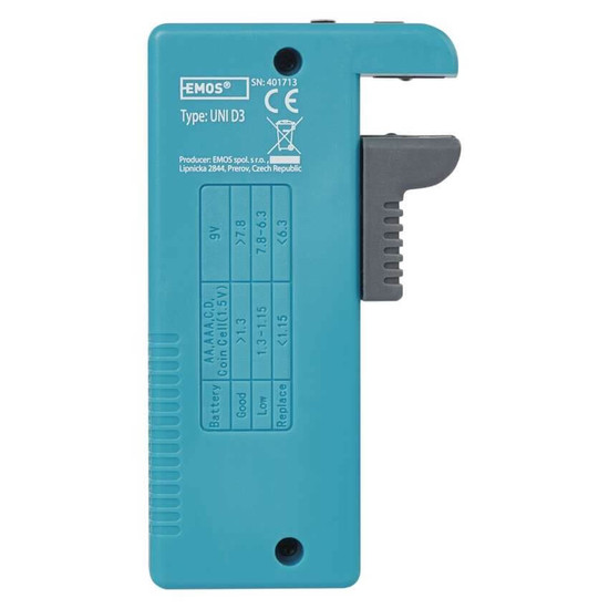 Emos Batterietester AA AAA C D 9V Knopfzellen LCD N0322