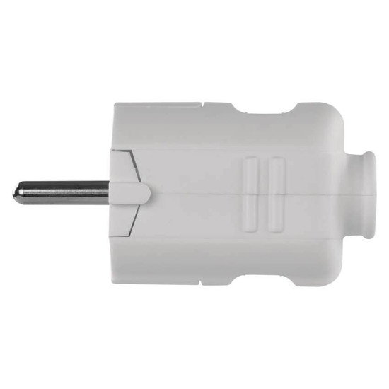 Emos Steckdosenadapter Stecker gerade 16A Weiß P0034