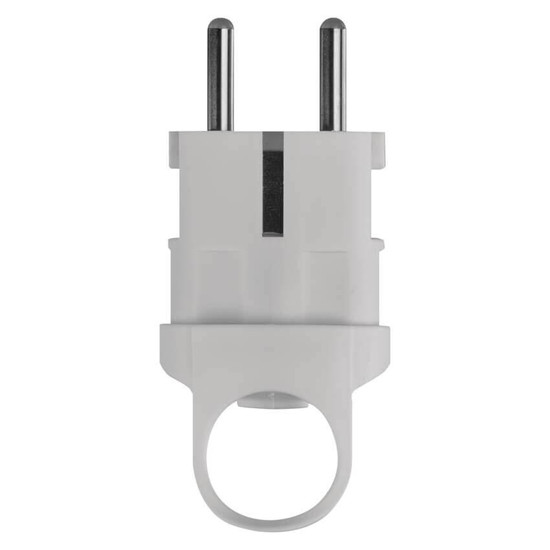 Emos Steckdosenadapter Stecker gerade 16A Weiß P0038